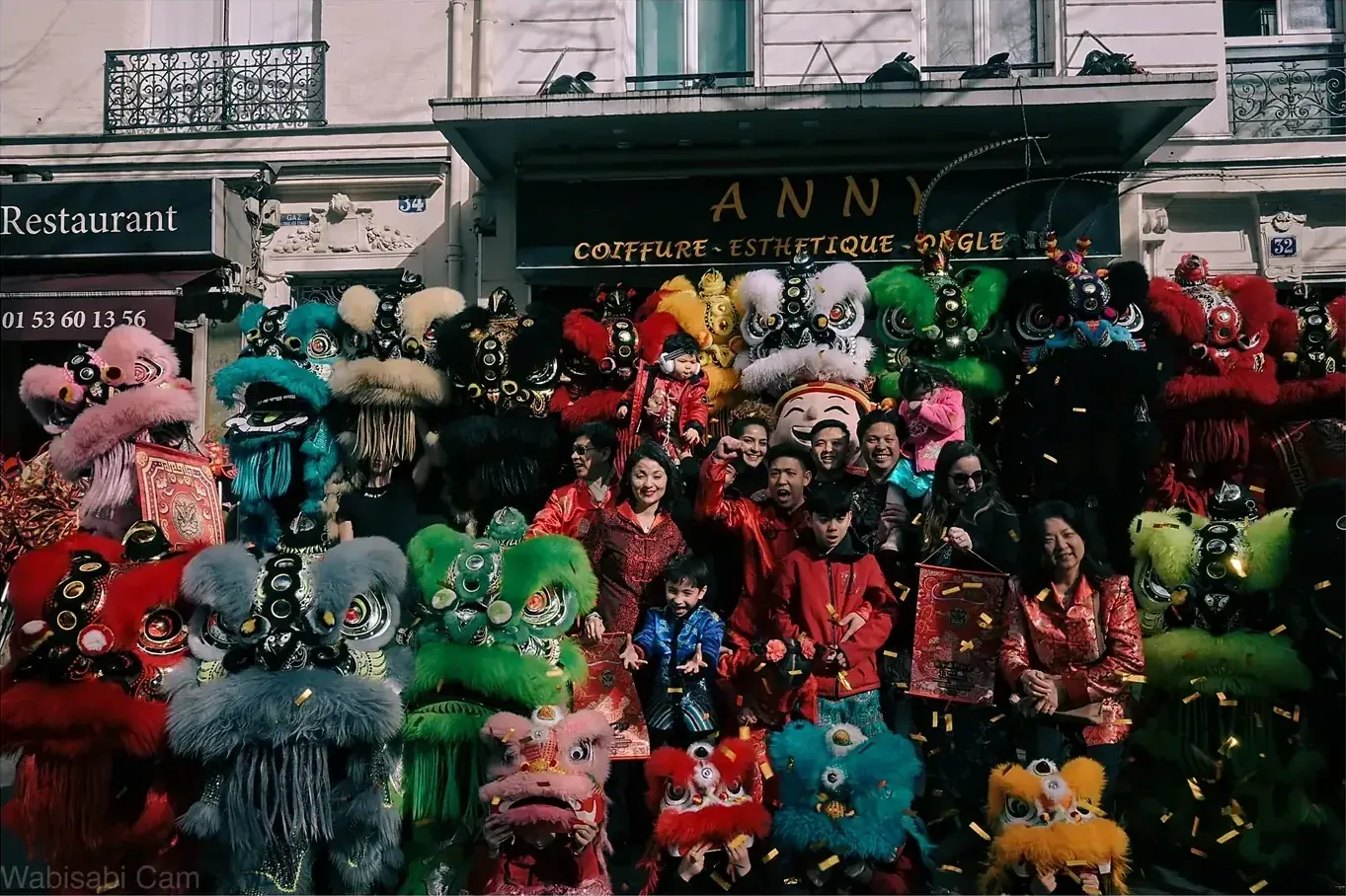 Lions et mascottes en formation — Nouvel An chinois 13AS