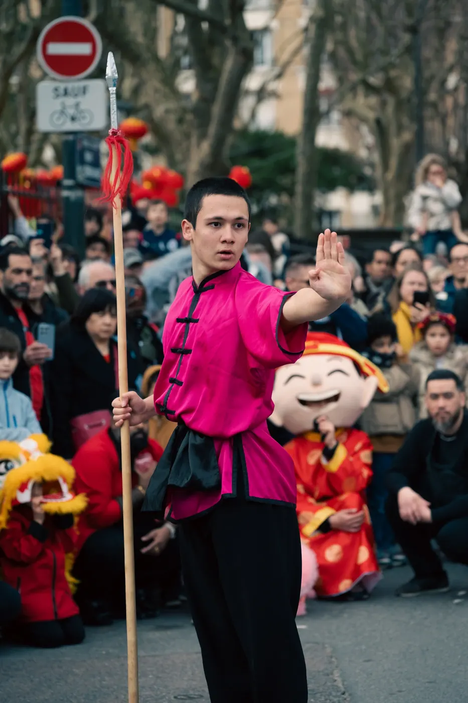 Forme kung-fu en posture du cavalier — démonstration 13AS